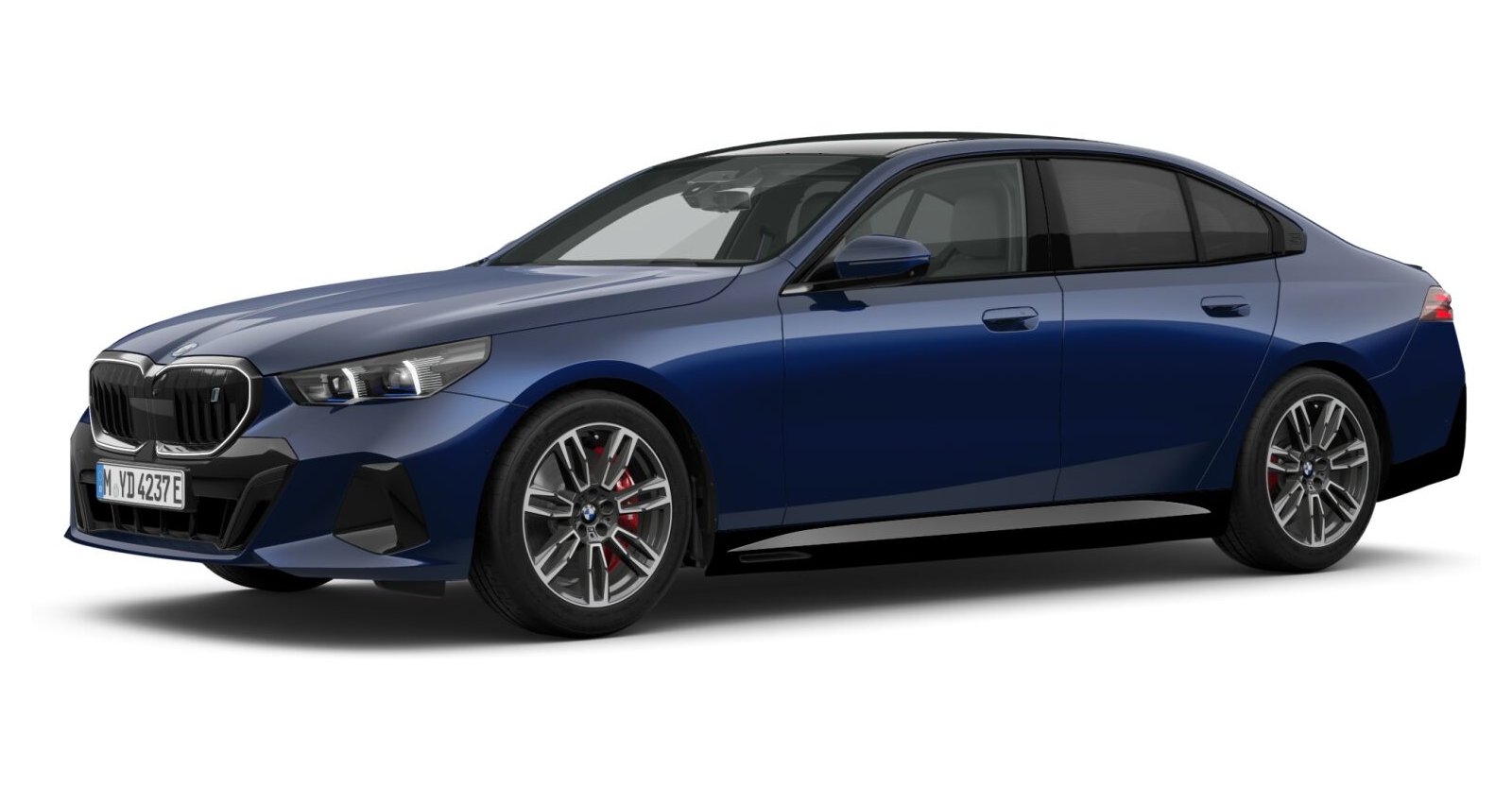 BMW BMW I in Blau von vorne