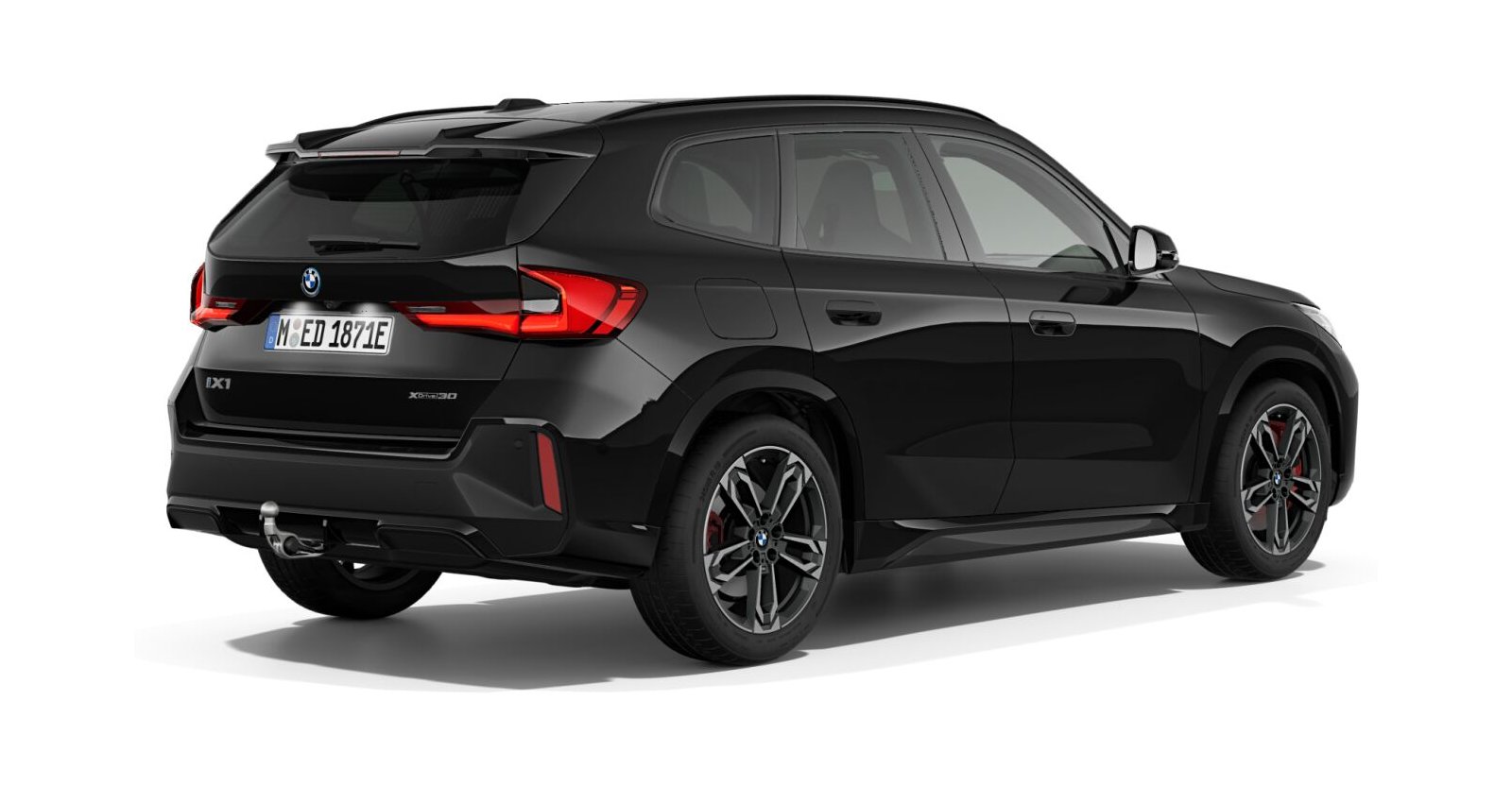 BMW BMW I in Schwarz von hinten BMW BMW I in Schwarz von hinten