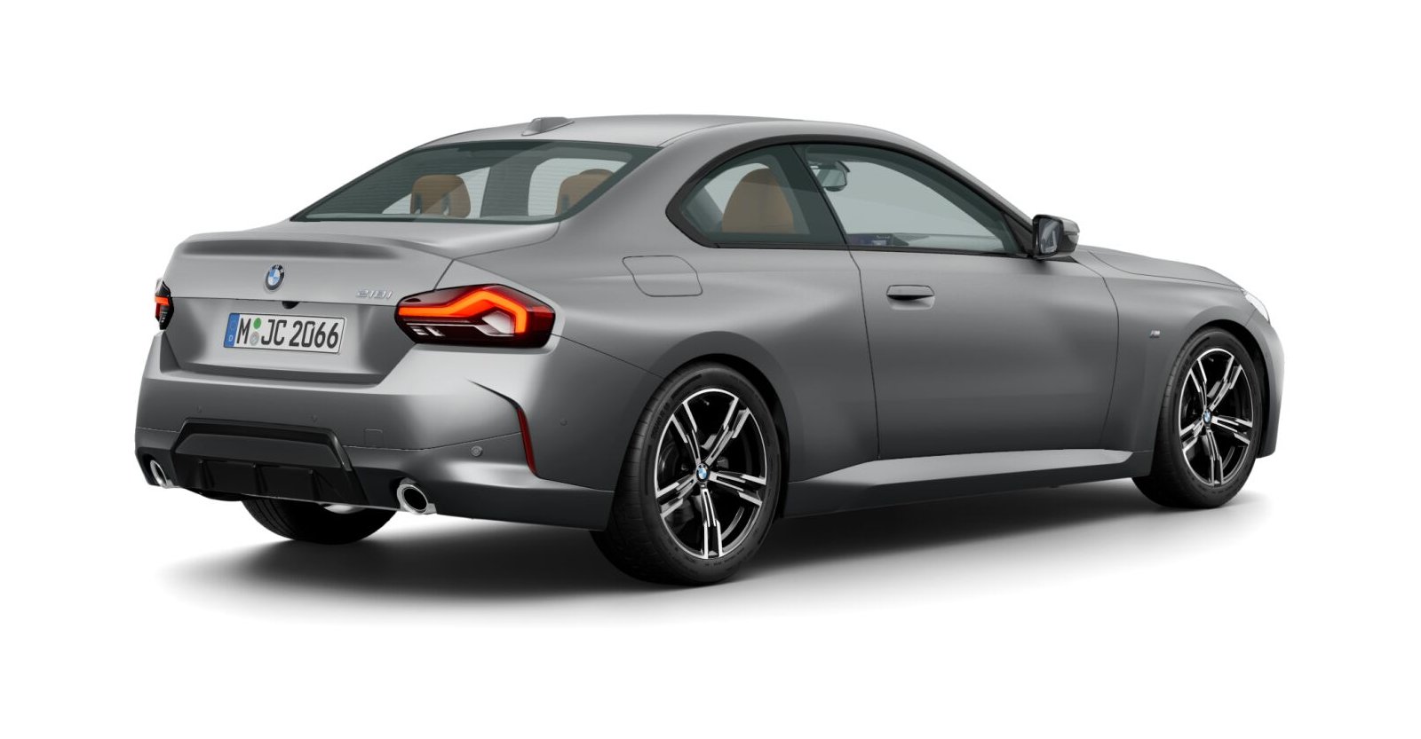 BMW BMW 2er in Grau von hinten