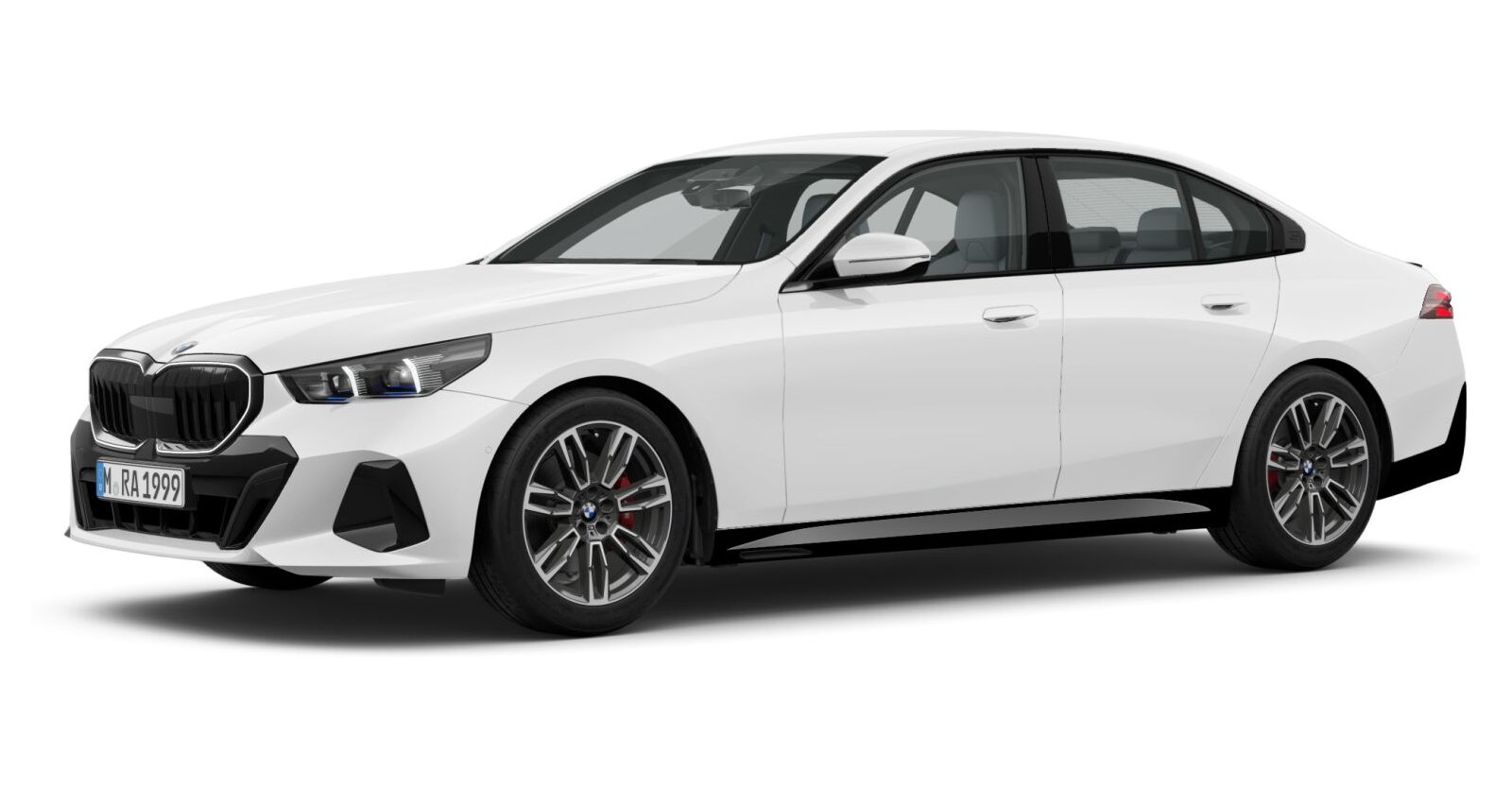 BMW BMW 5er in Weiß von vorne