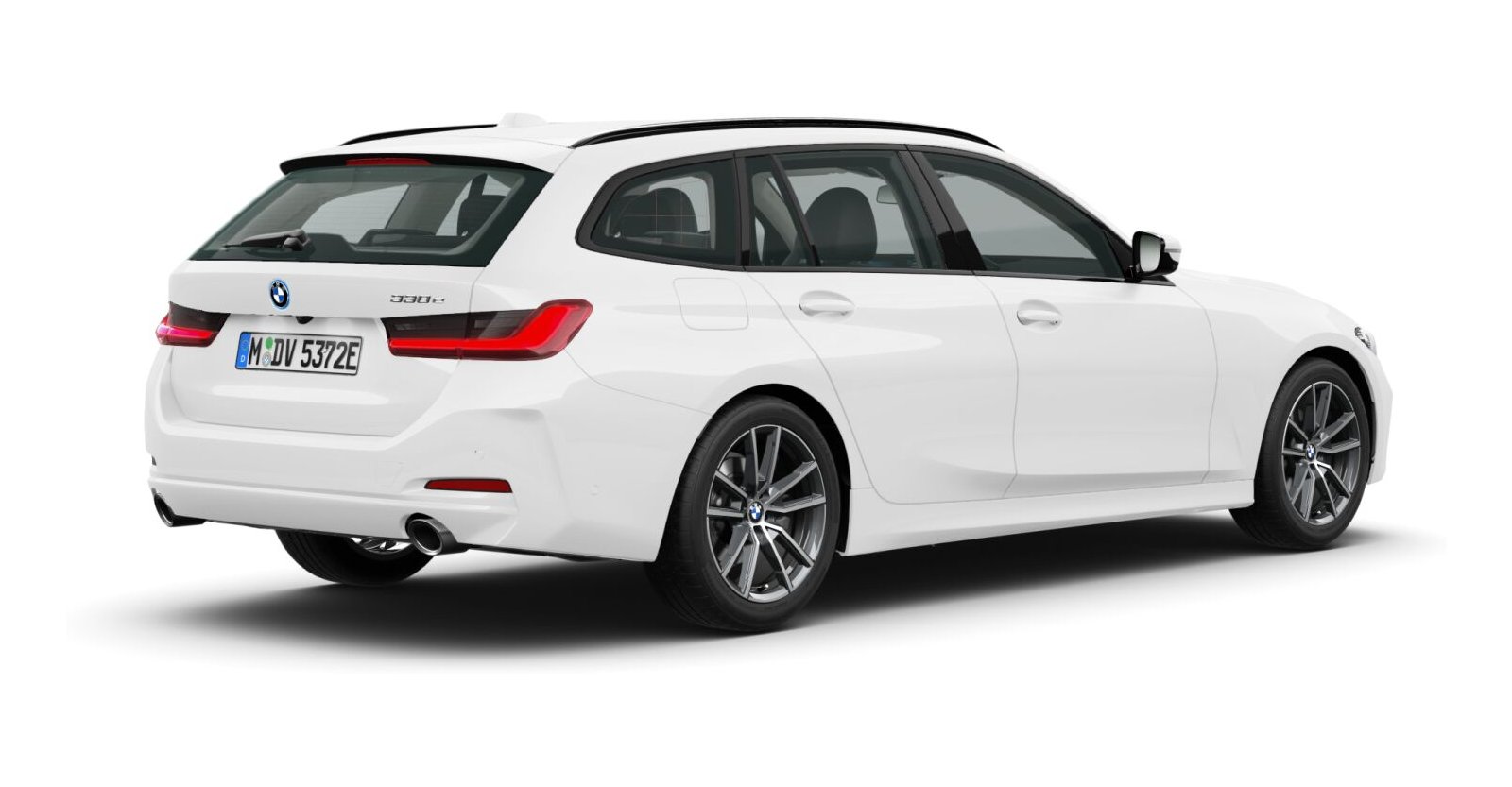 BMW BMW 3er in Weiß von hinten