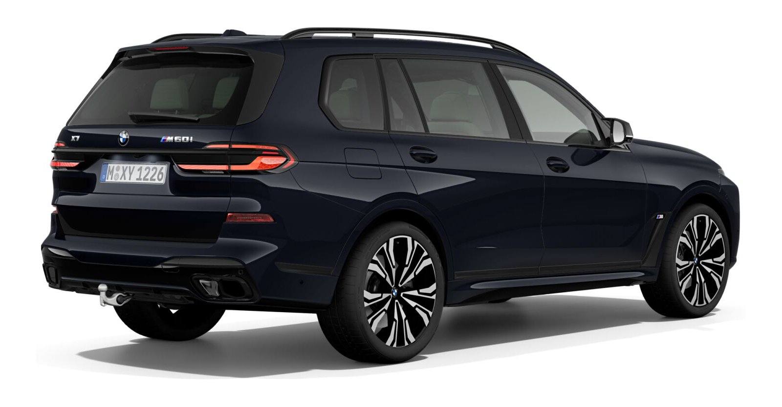 BMW BMW X in Schwarz von hinten