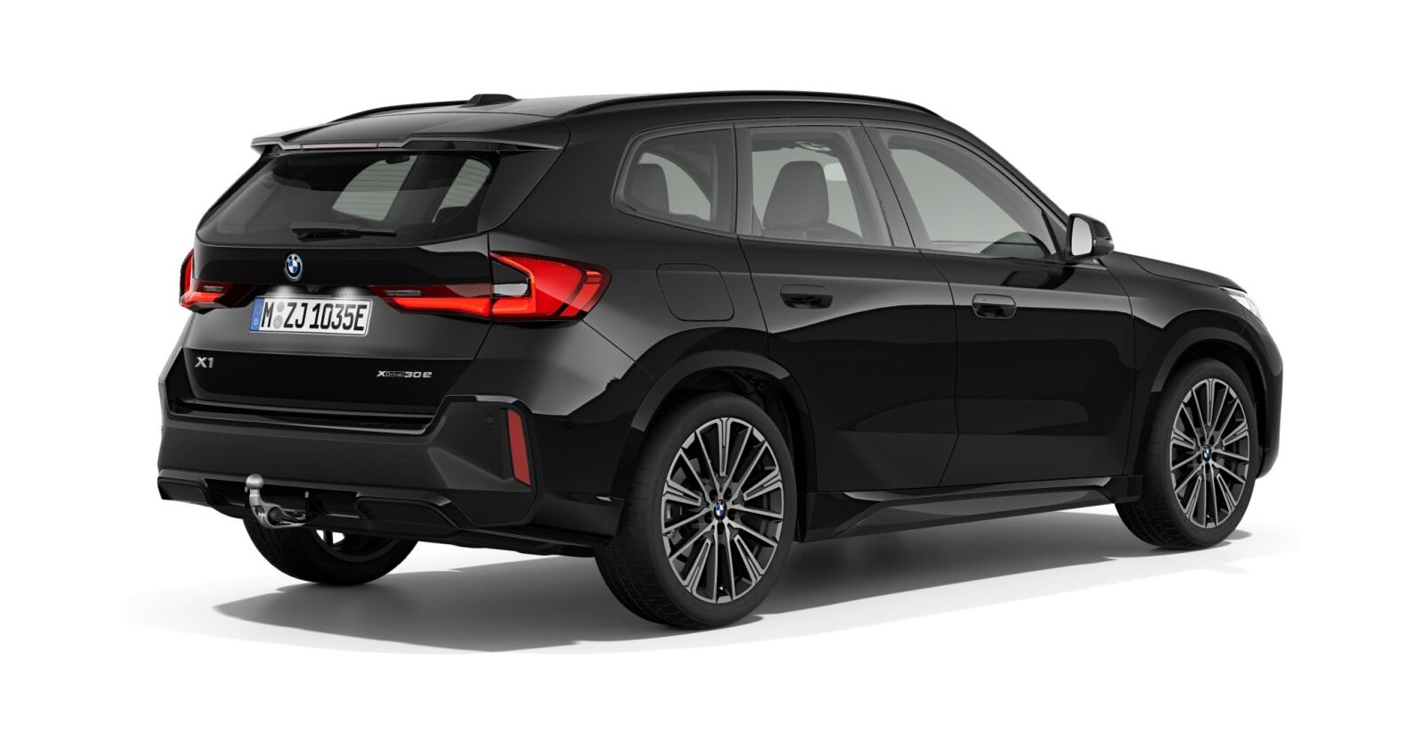 BMW BMW X in Schwarz von hinten