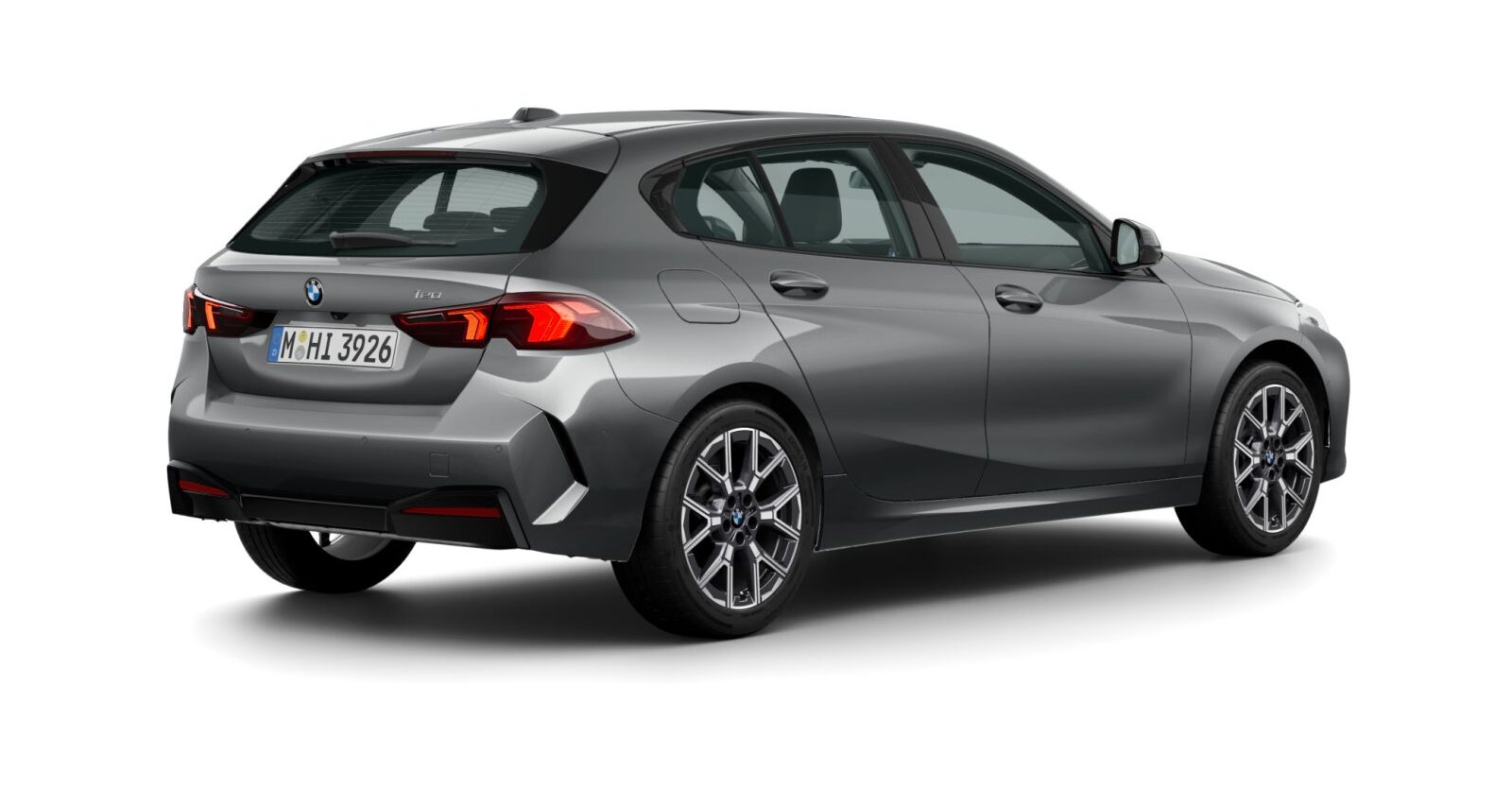 BMW BMW 1er in Grau von hinten BMW BMW 1er in Grau von hinten