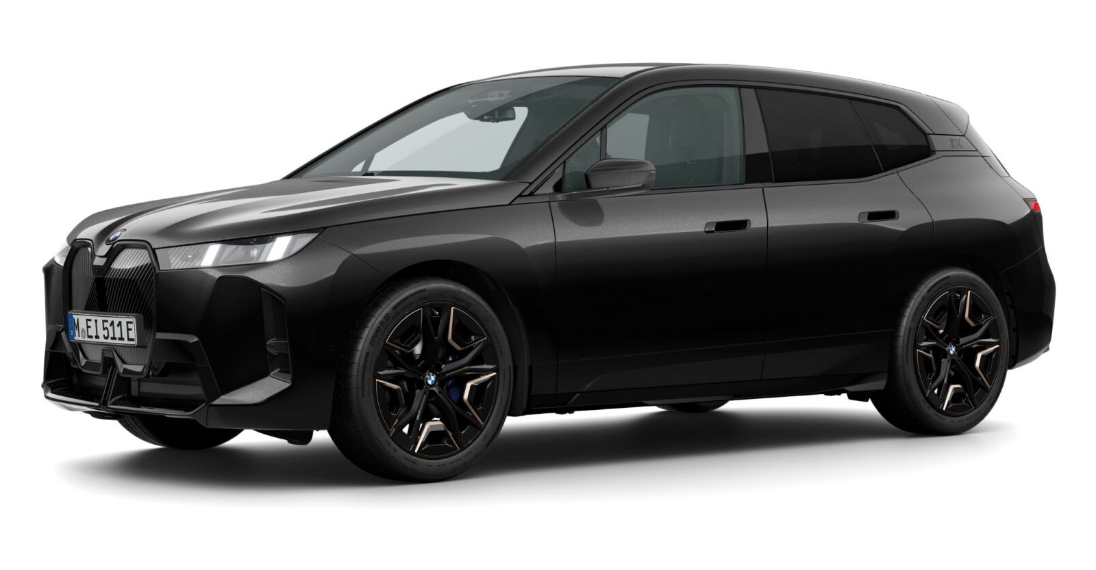 BMW BMW I in Schwarz von vorne