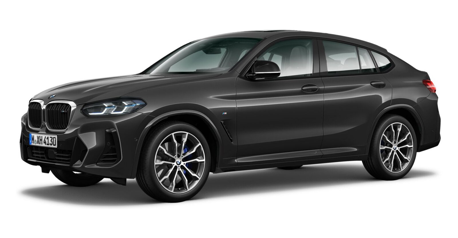 BMW X4 M40d in Grau von vorne