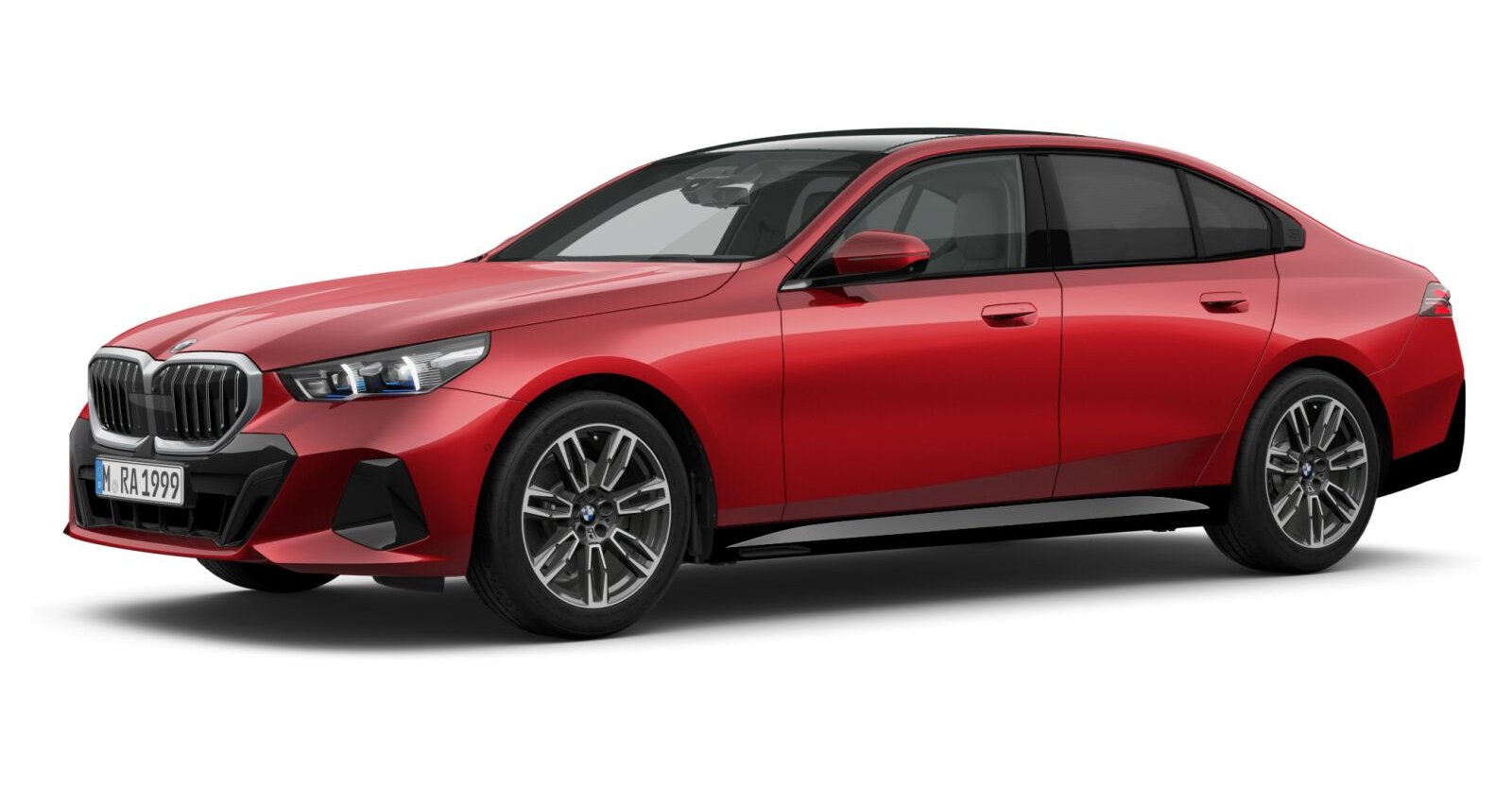 BMW BMW 5er in Rot von vorne BMW BMW 5er in Rot von vorne