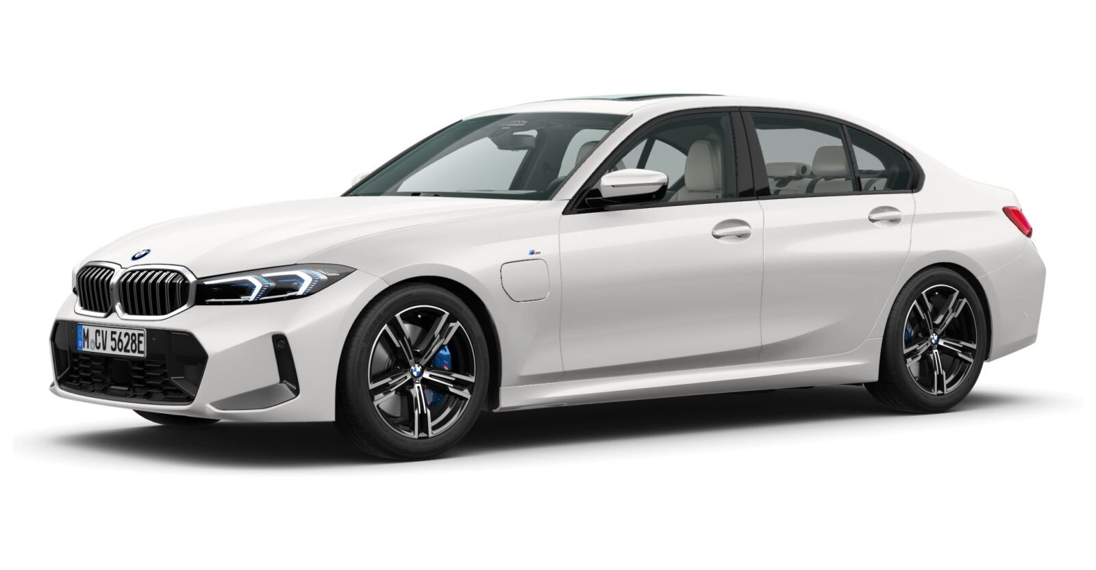 BMW BMW 3er in Weiß von vorne BMW BMW 3er in Weiß von vorne