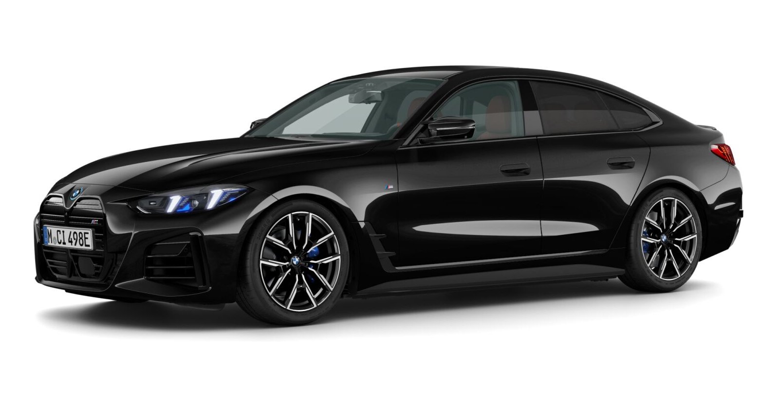 BMW BMW I in Schwarz von vorne