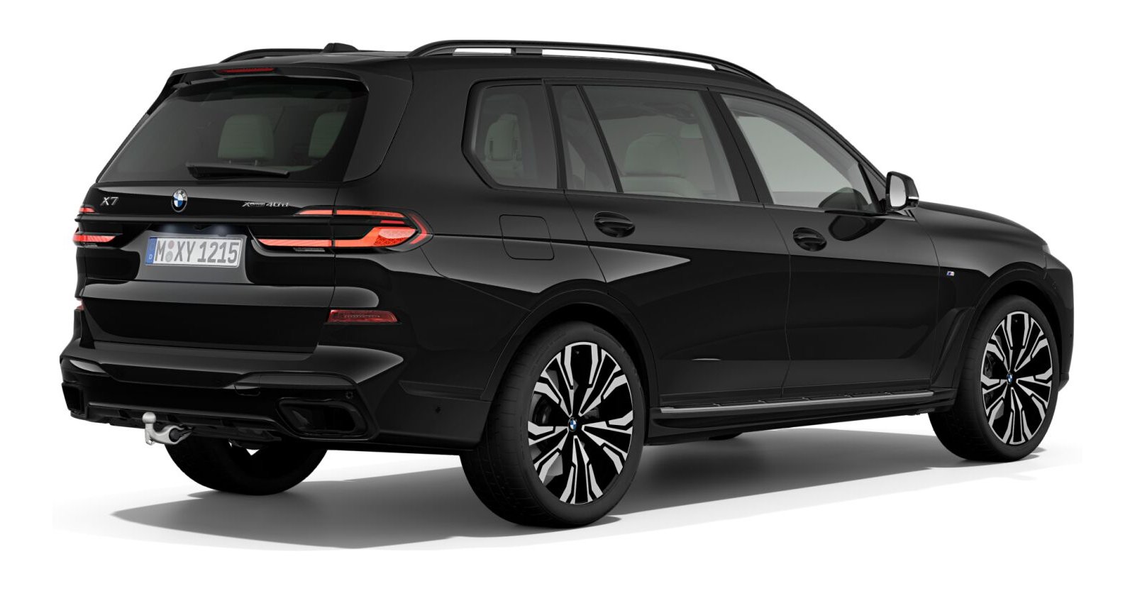 BMW BMW X in Schwarz von hinten BMW BMW X in Schwarz von hinten