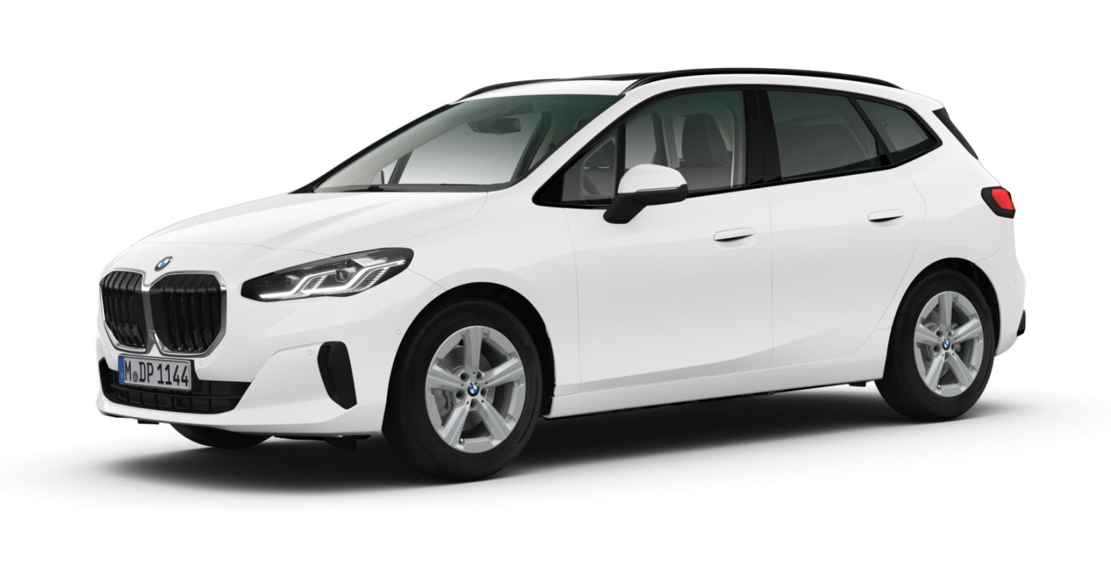 BMW 220i Active Tourer in Weiß von vorne BMW 220i Active Tourer in Weiß von vorne
