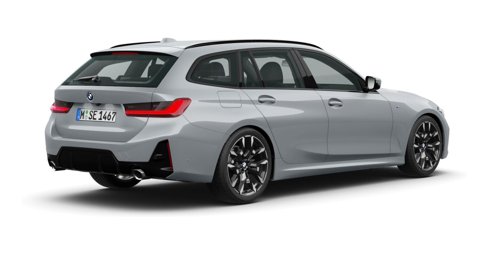 BMW BMW 3er in Grau von hinten BMW BMW 3er in Grau von hinten