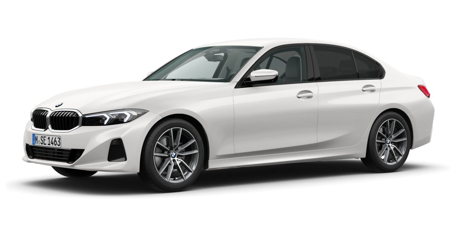BMW BMW 3er in Weiß von vorne BMW BMW 3er in Weiß von vorne
