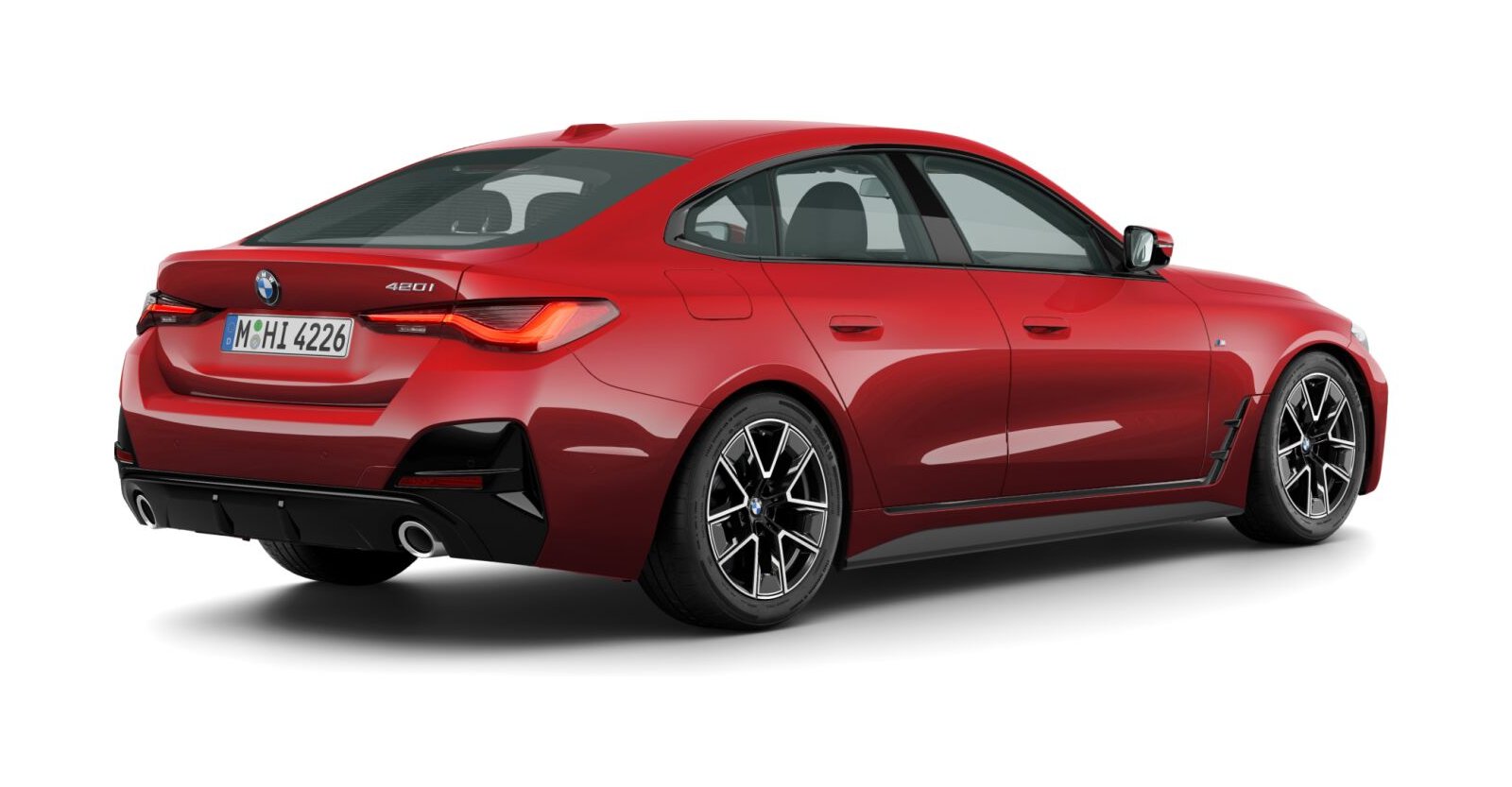 BMW BMW 4er in Rot von hinten BMW BMW 4er in Rot von hinten