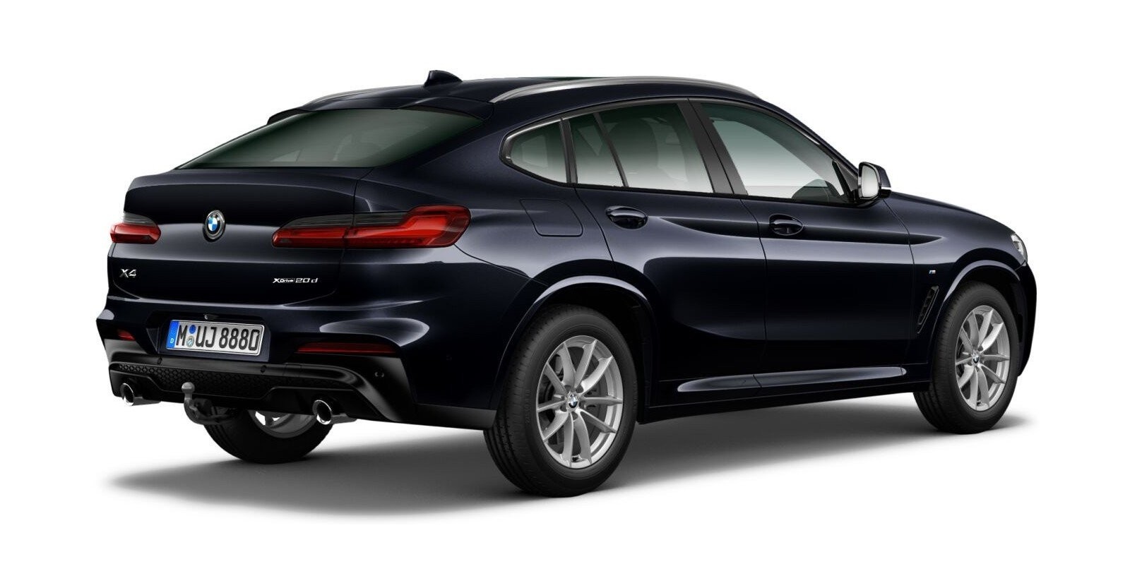 BMW BMW X in Schwarz von hinten BMW BMW X in Schwarz von hinten