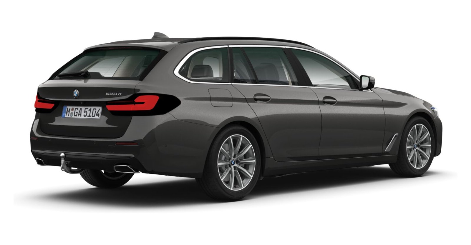 BMW BMW 5er in Grau von hinten BMW BMW 5er in Grau von hinten