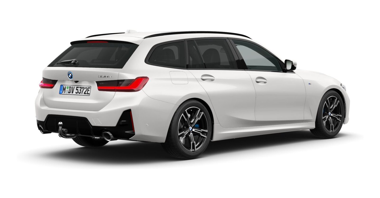 BMW BMW 3er in Weiß von hinten