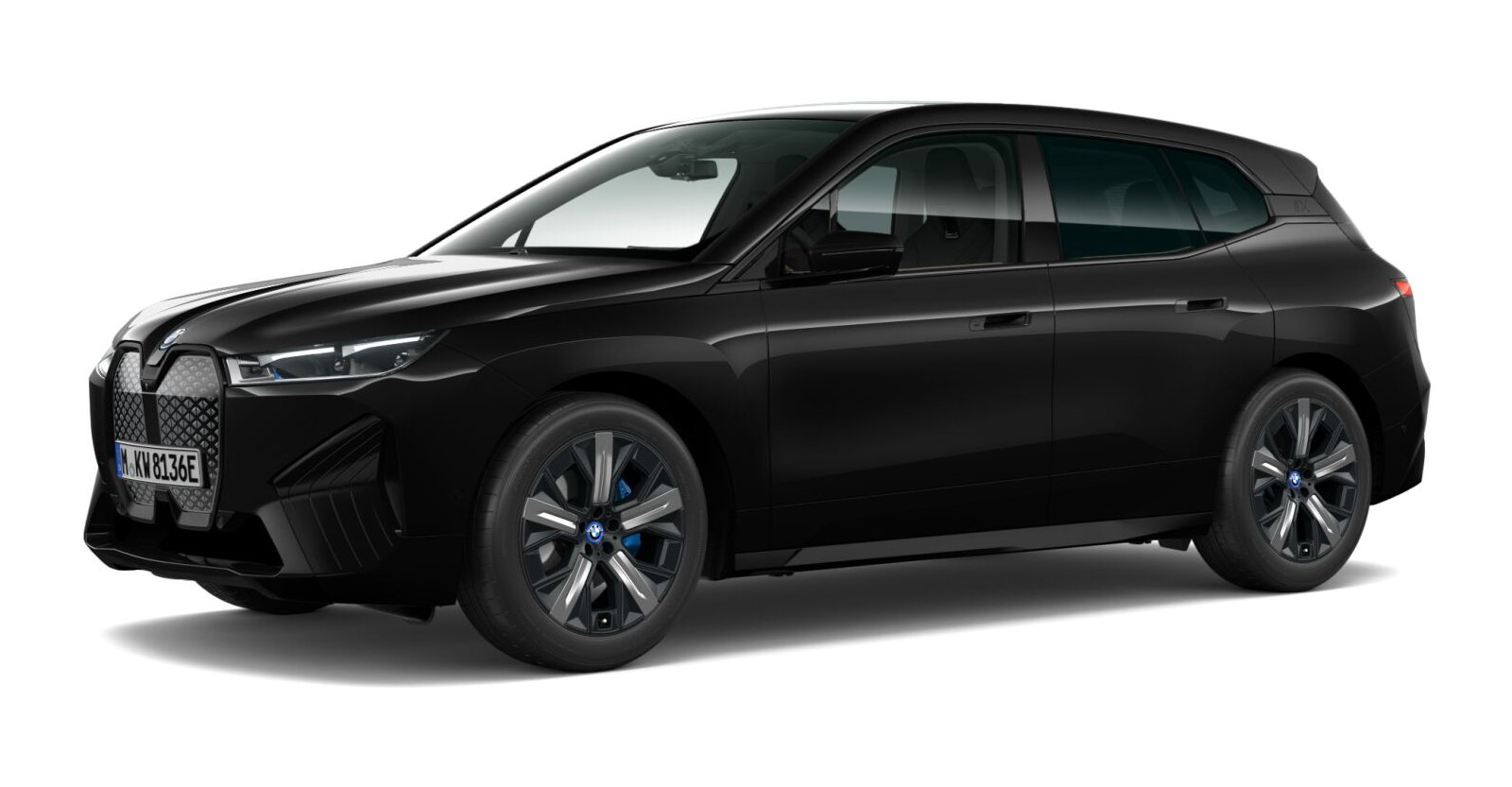BMW BMW I in Schwarz von vorne