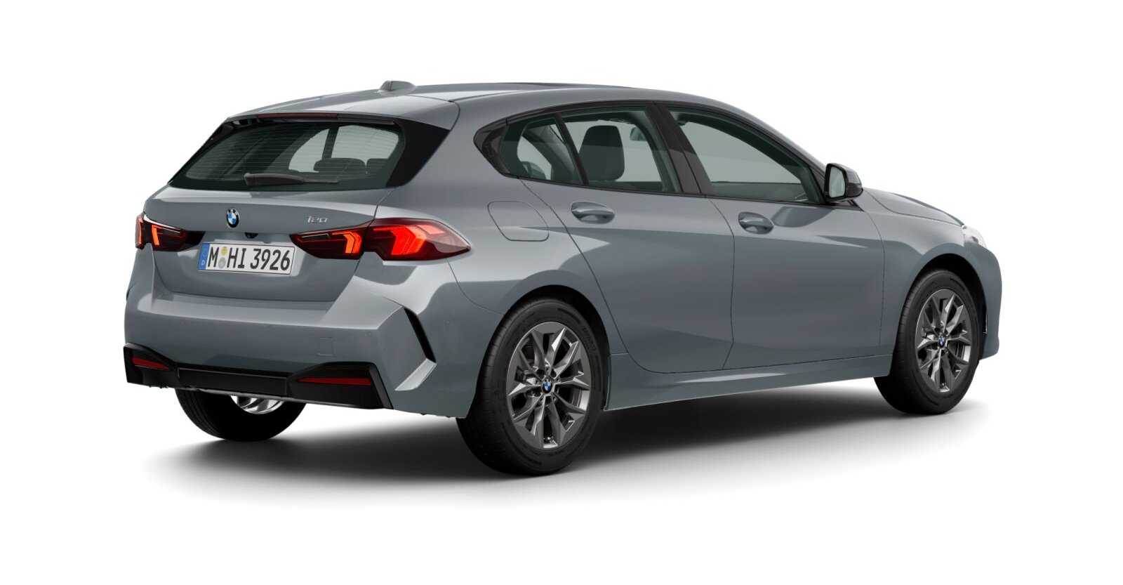 BMW BMW 1er in Grau von hinten BMW BMW 1er in Grau von hinten
