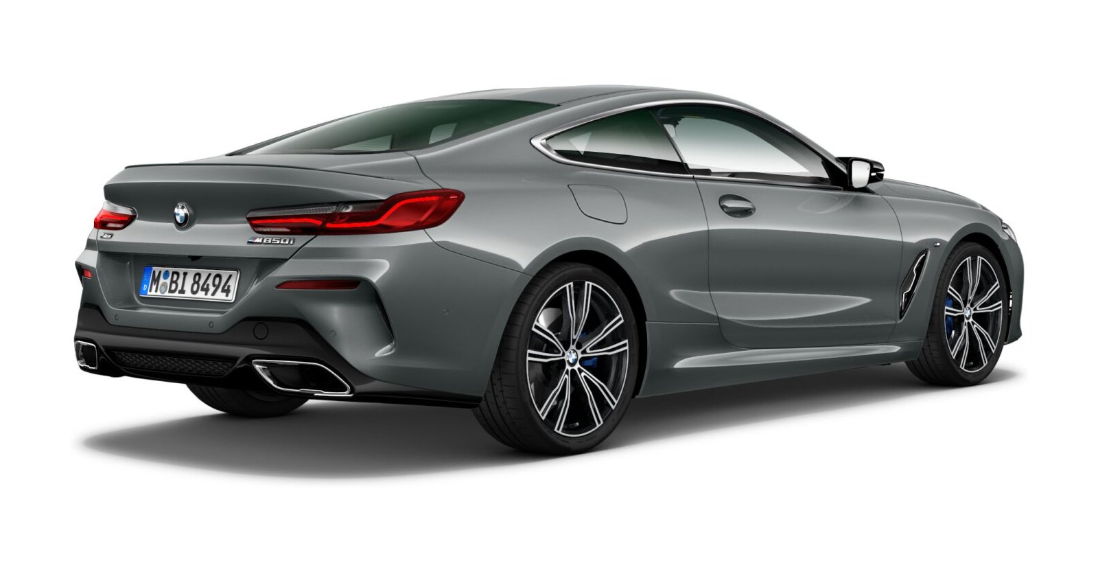 BMW BMW 8er in Grau von hinten BMW BMW 8er in Grau von hinten