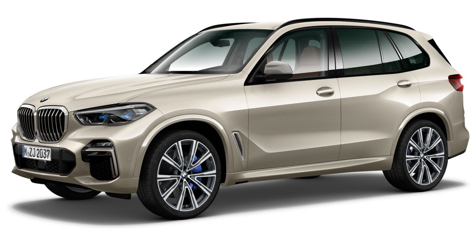 BMW BMW X in Gelb von vorne