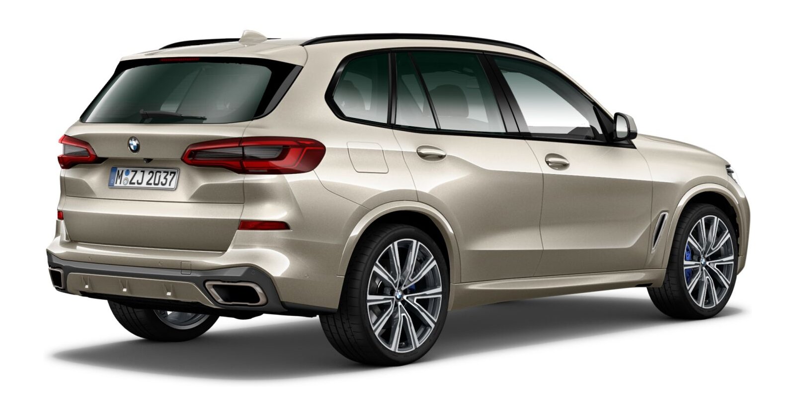 BMW BMW X in Gelb von hinten