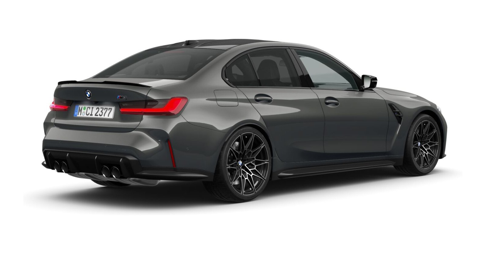 BMW BMW M in Grau von hinten BMW BMW M in Grau von hinten