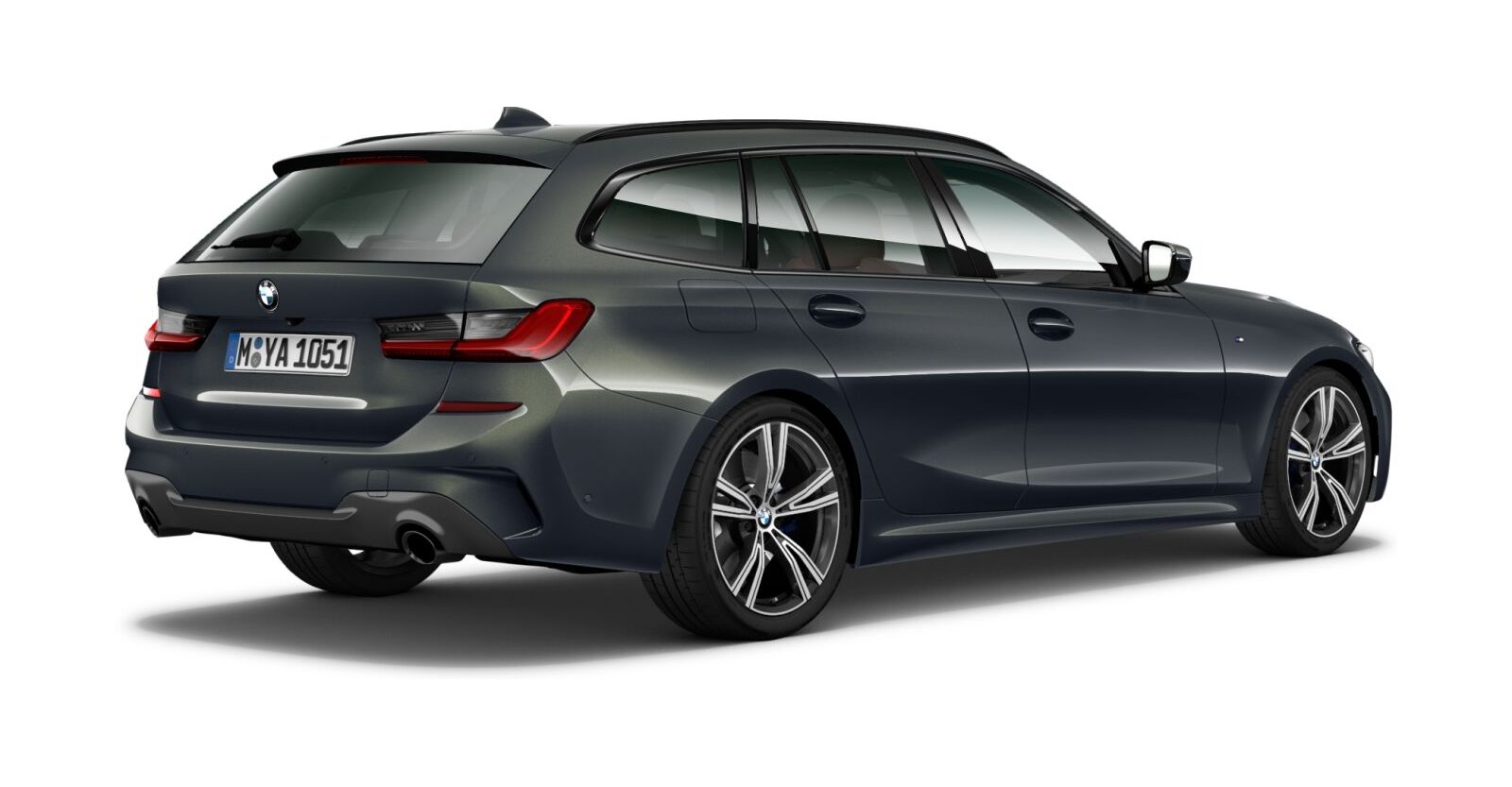 BMW BMW 3er in Grau von hinten