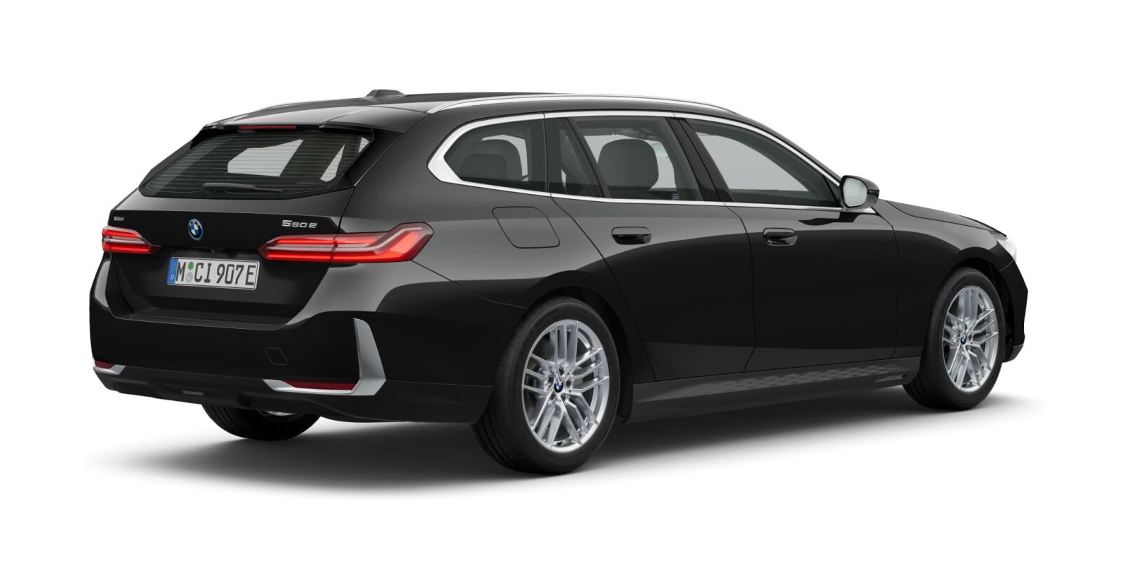 BMW BMW 5er in Schwarz von hinten BMW BMW 5er in Schwarz von hinten