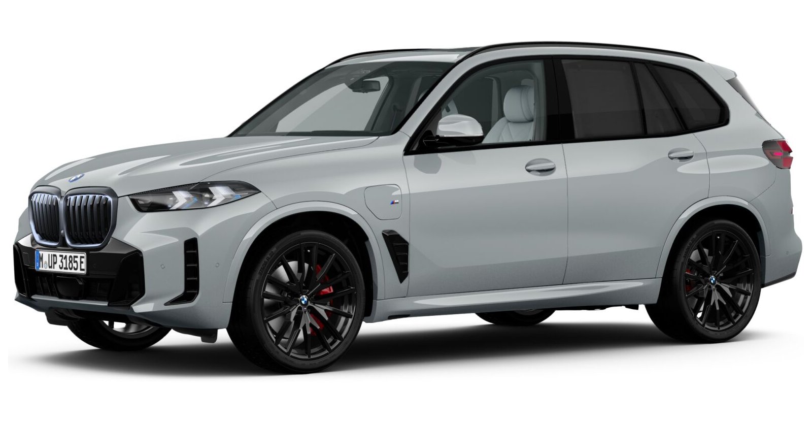 BMW X5 xDrive50e in Grau von vorne