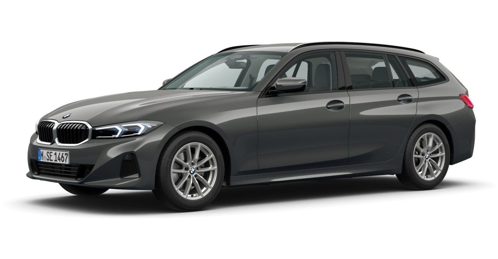 BMW BMW 3er in Grau von vorne BMW BMW 3er in Grau von vorne