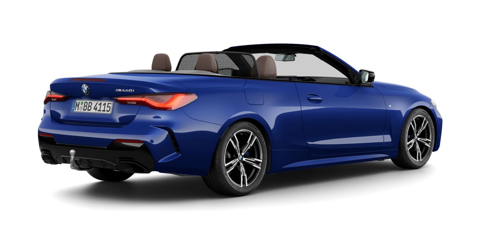 BMW BMW 4er in Blau von hinten BMW BMW 4er in Blau von hinten