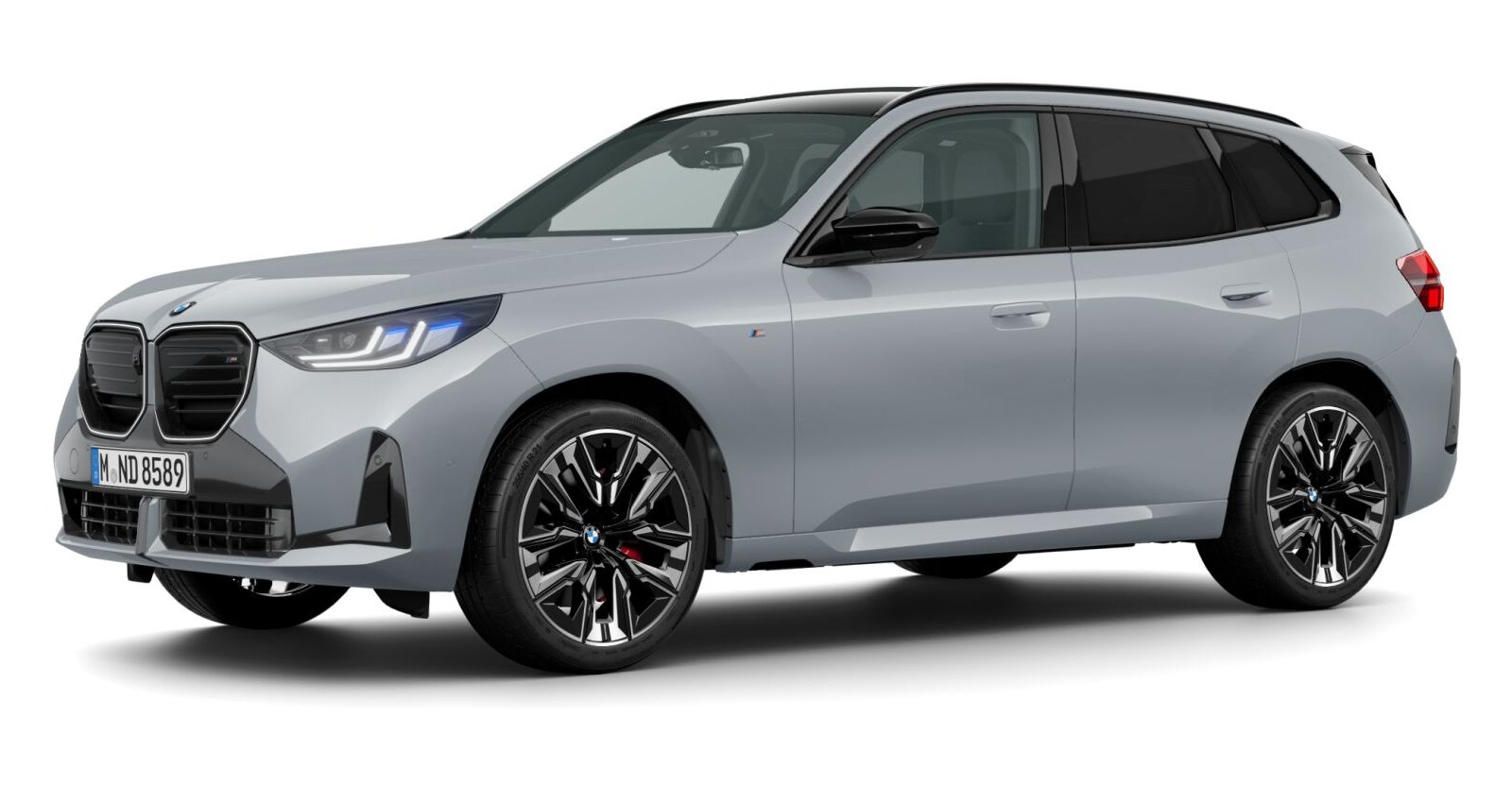 BMW X3 M50 xDrive in Grau von vorne