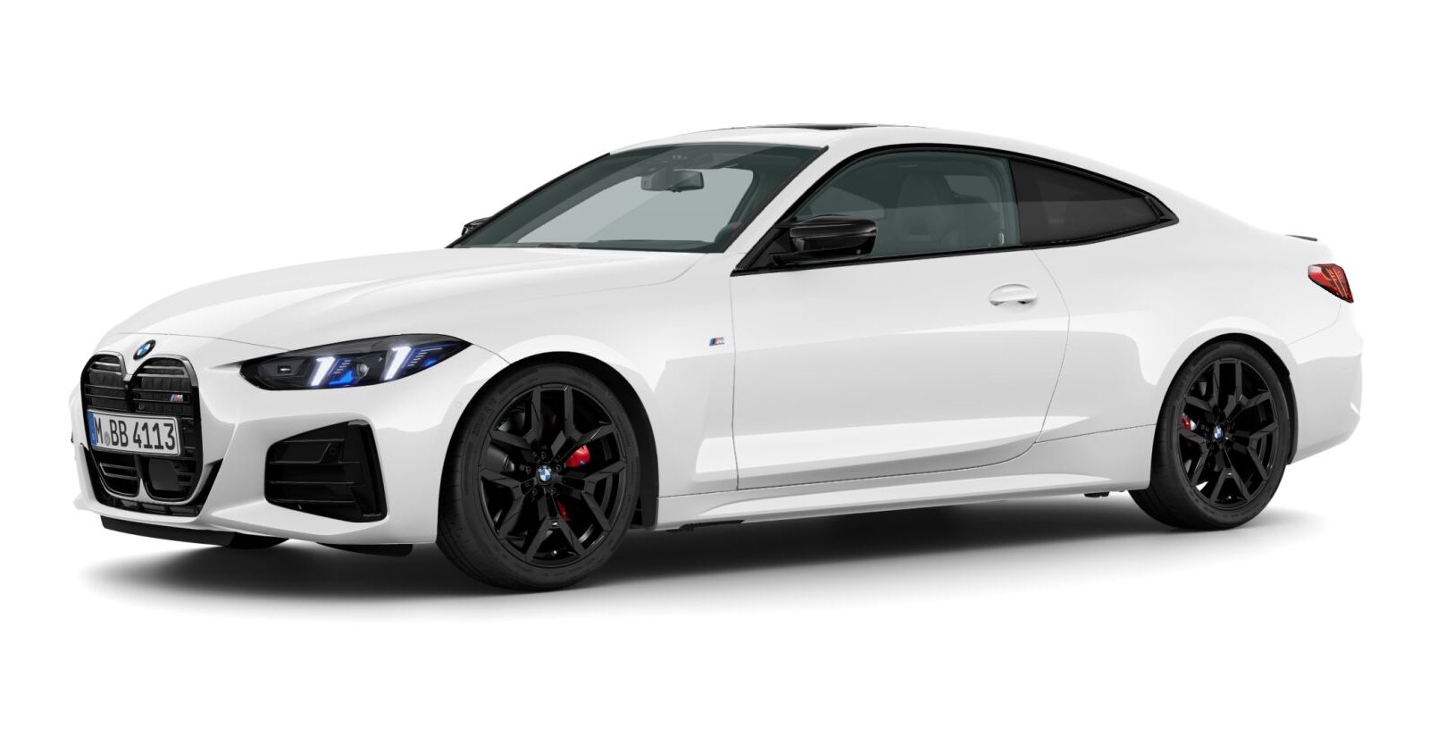 BMW M440d xDrive Coupé in Weiß von vorne BMW M440d xDrive Coupé in Weiß von vorne