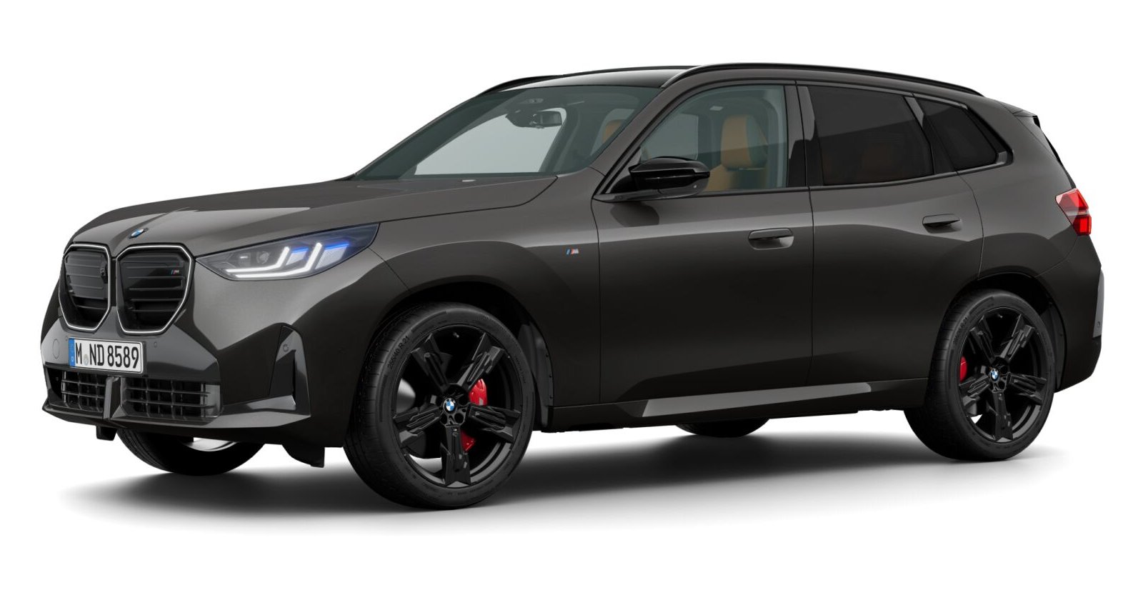 BMW X3 M50 xDrive in Grau von vorne