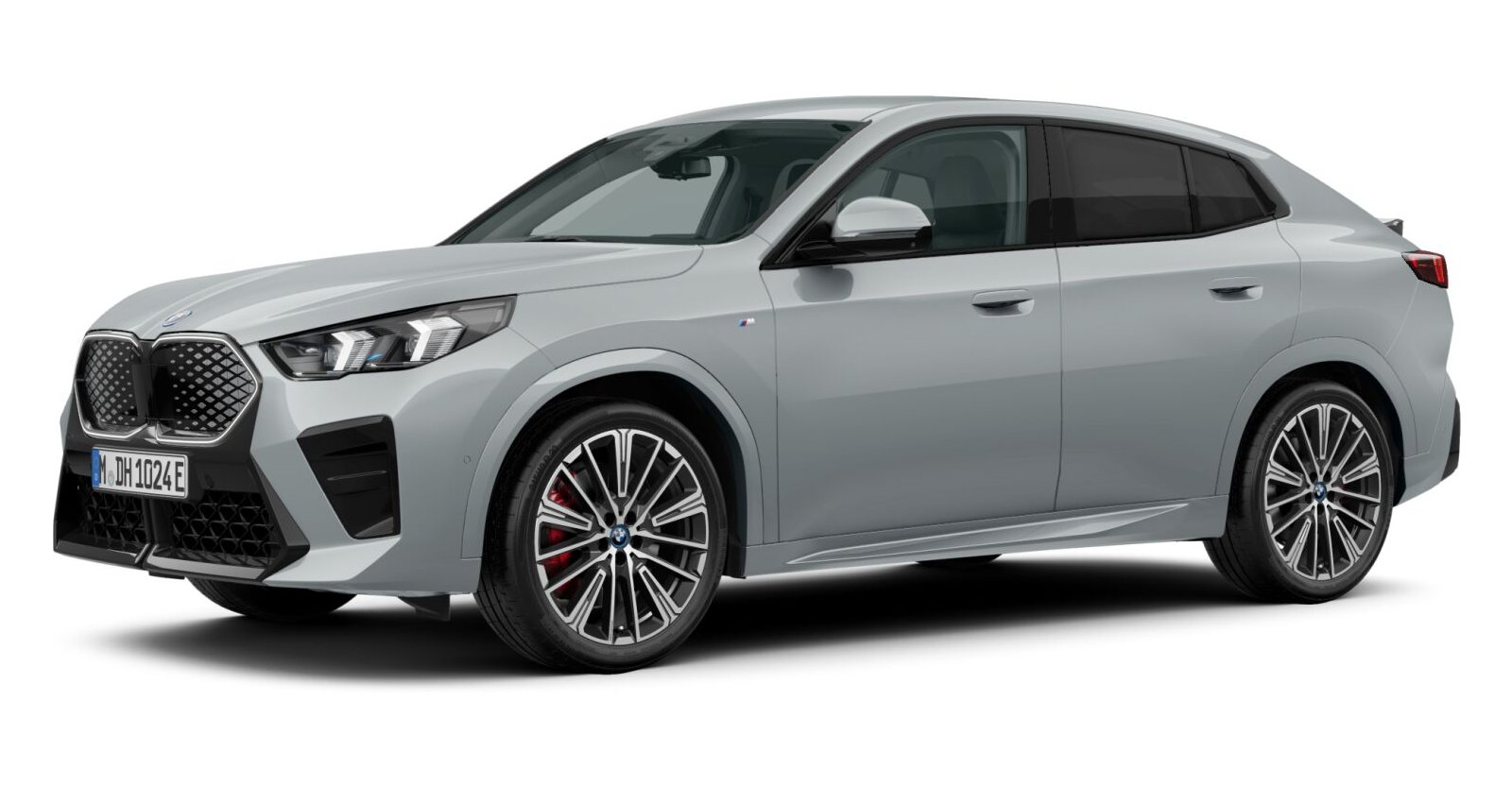 BMW iX2 xDrive30 in Grau von vorne BMW iX2 xDrive30 in Grau von vorne