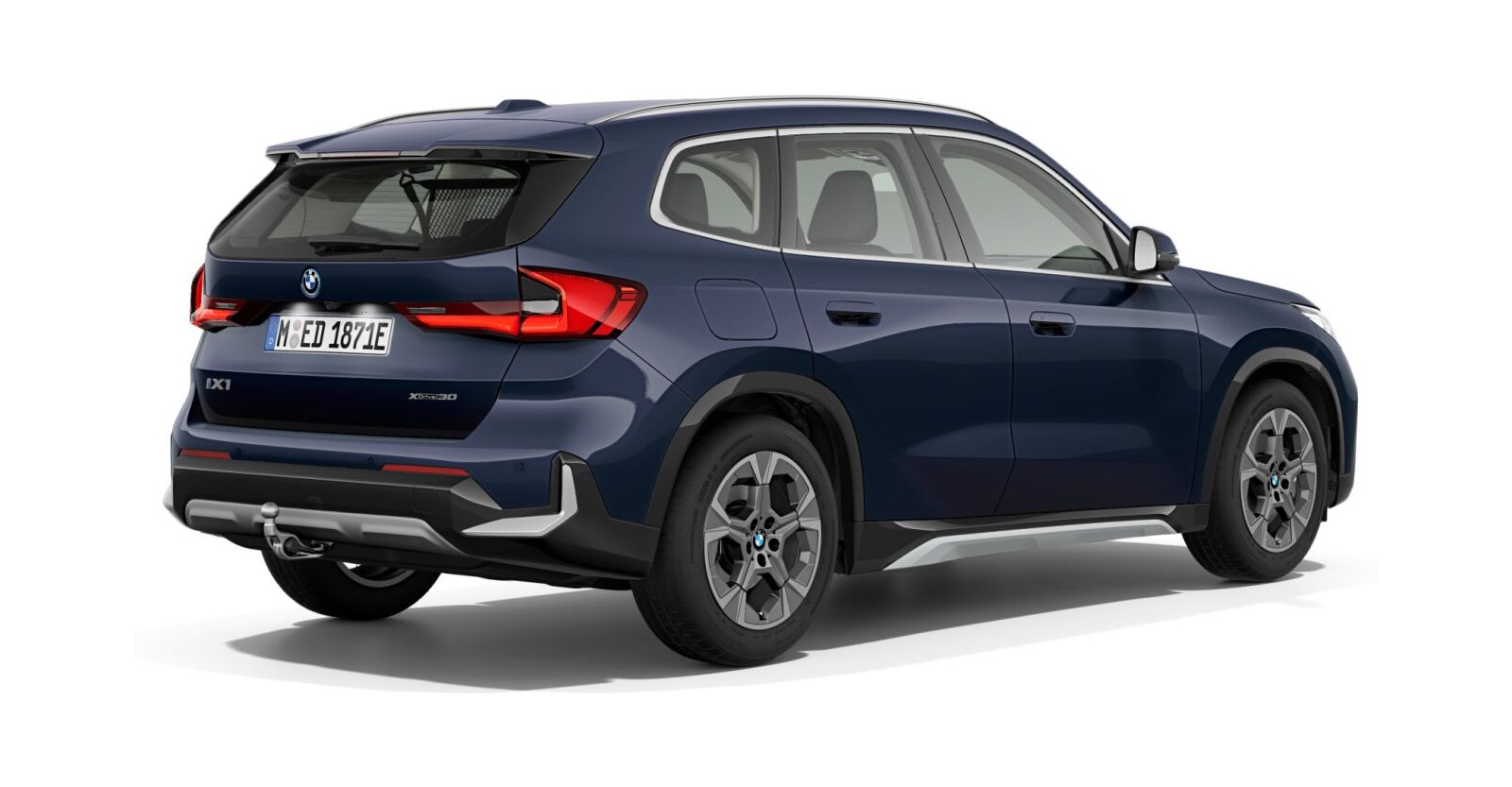 BMW BMW I in Blau von hinten BMW BMW I in Blau von hinten
