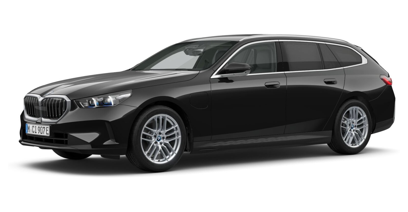 BMW BMW 5er in Schwarz von vorne
