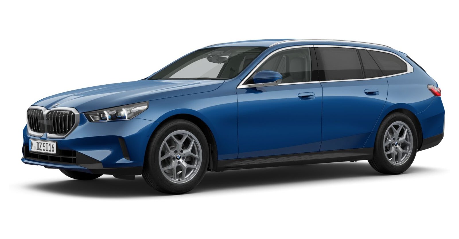 BMW BMW 5er in Blau von vorne