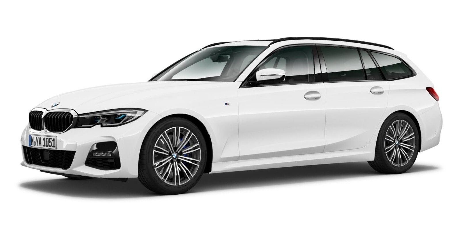 BMW BMW 3er in Weiß von vorne BMW BMW 3er in Weiß von vorne