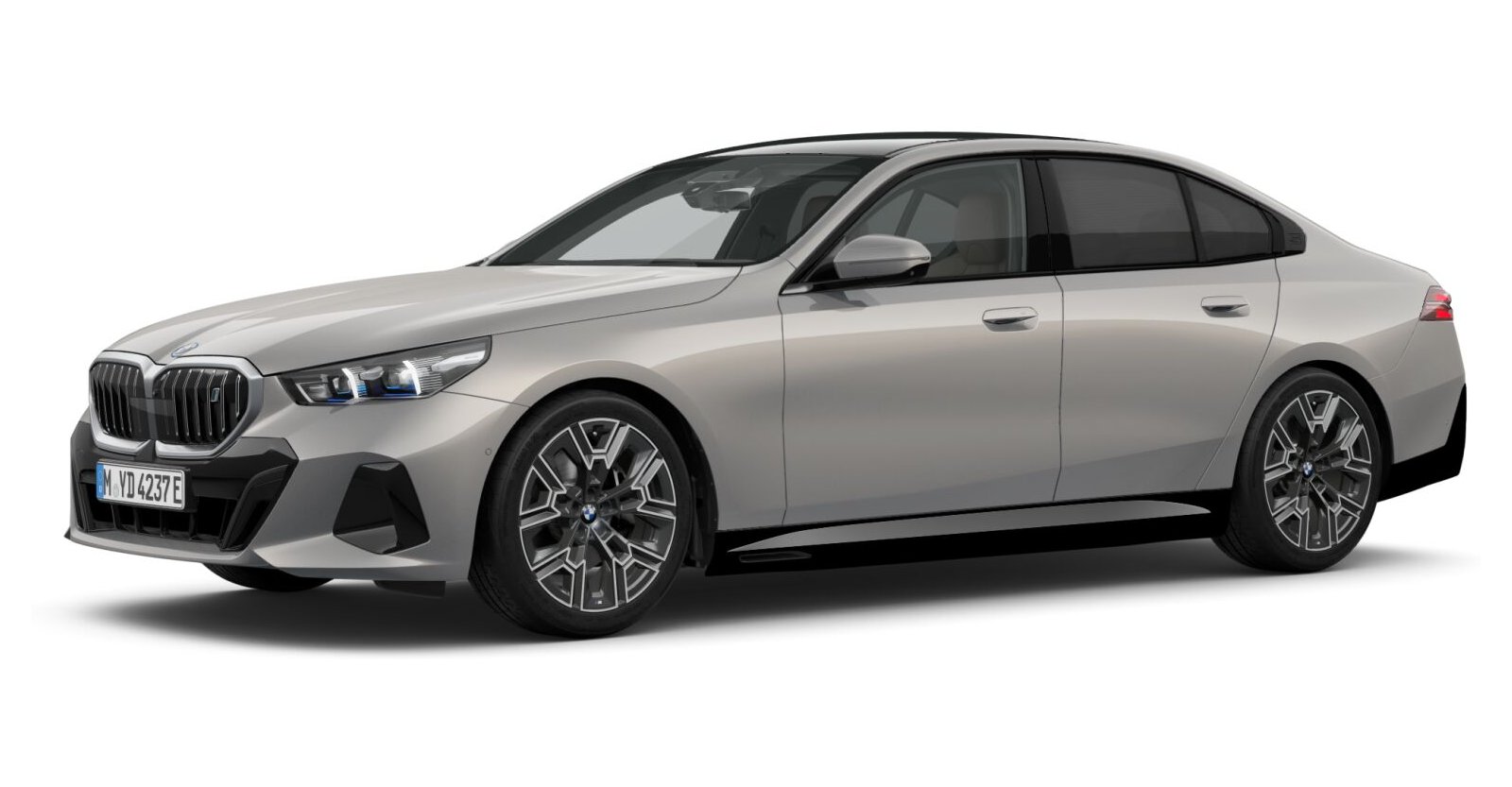 BMW i5 eDrive40 Limousine in Grau von vorne BMW i5 eDrive40 Limousine in Grau von vorne