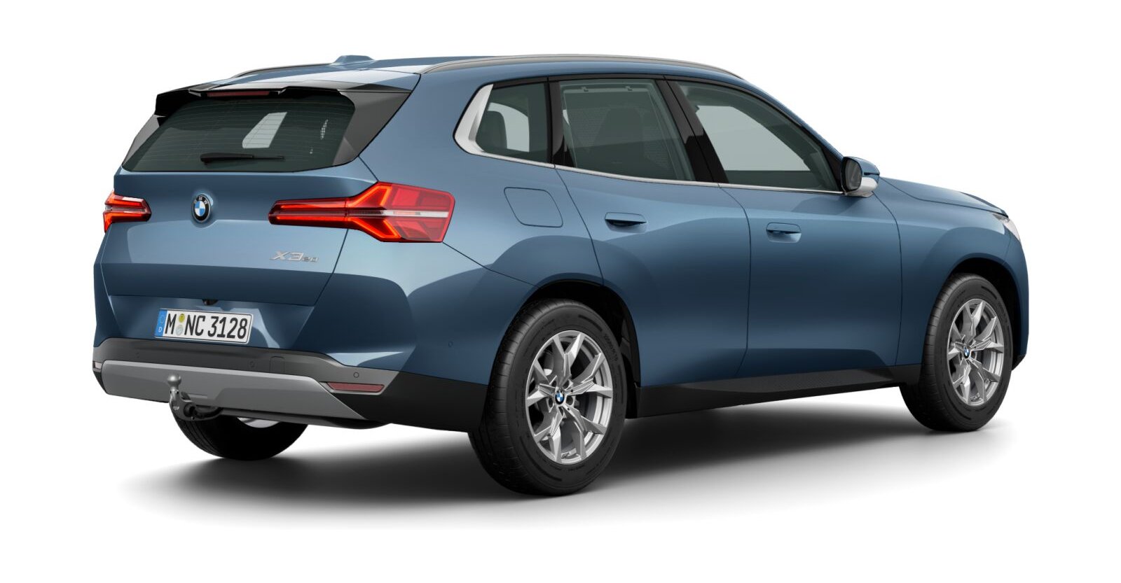 BMW BMW X in Blau von hinten BMW BMW X in Blau von hinten
