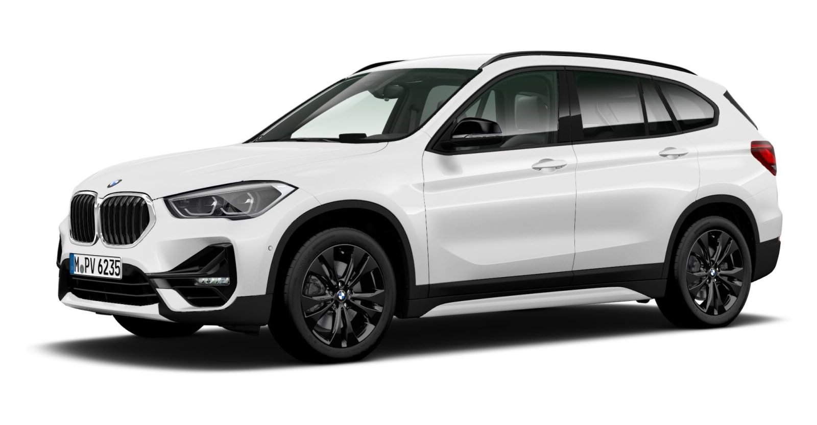 BMW X1 xDrive20i in Weiß von vorne BMW X1 xDrive20i in Weiß von vorne