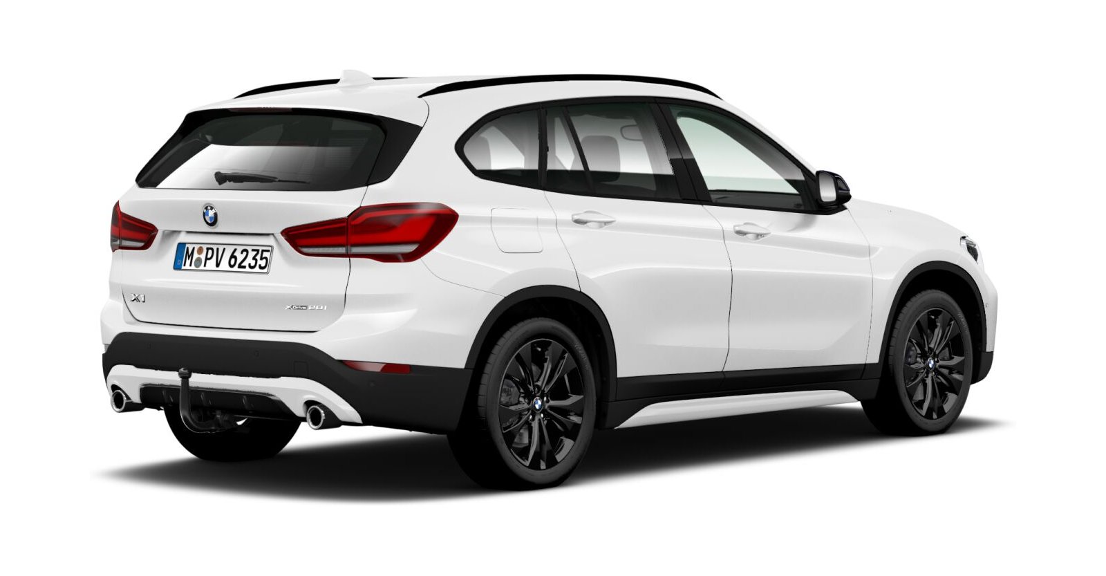 BMW BMW X in Weiß von hinten BMW BMW X in Weiß von hinten