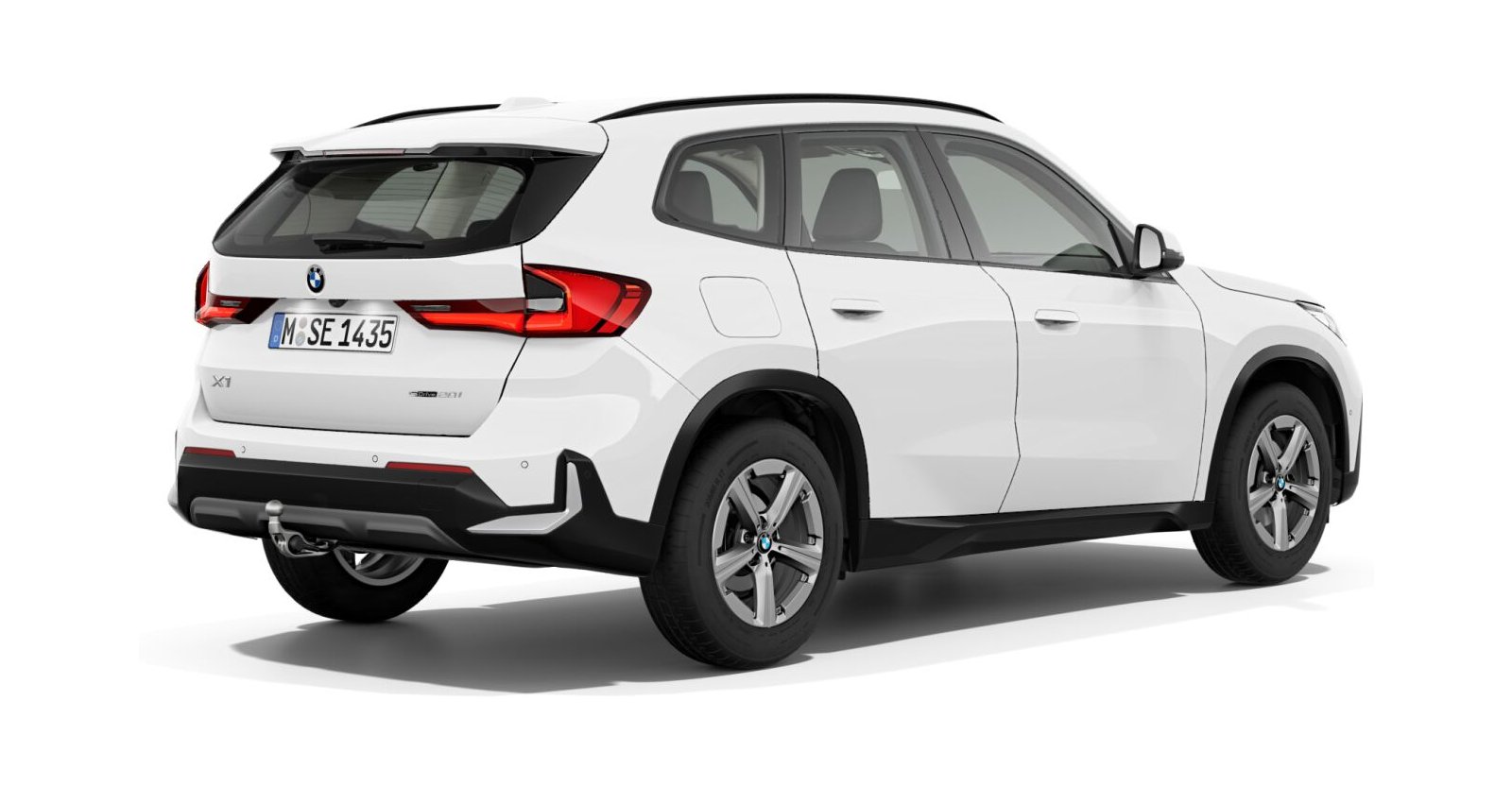 BMW BMW X in Weiß von hinten BMW BMW X in Weiß von hinten
