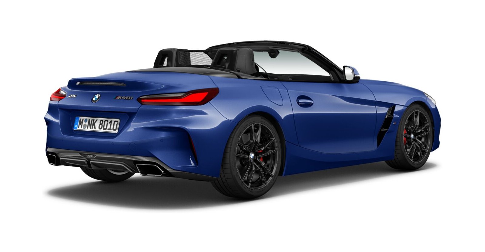 BMW BMW Z in Blau von hinten BMW BMW Z in Blau von hinten