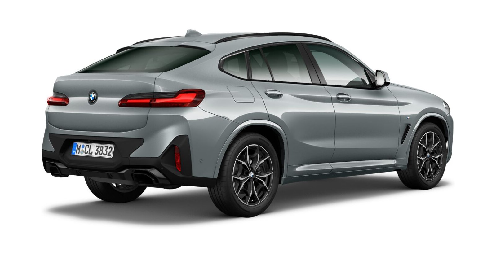 BMW BMW X in Grau von hinten