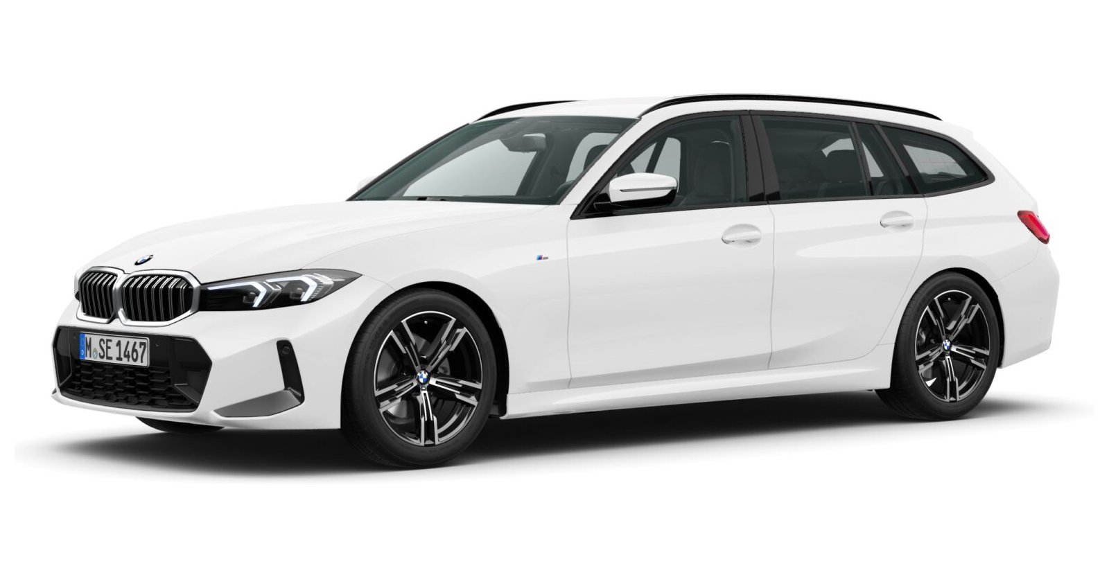 BMW BMW 3er in Weiß von vorne