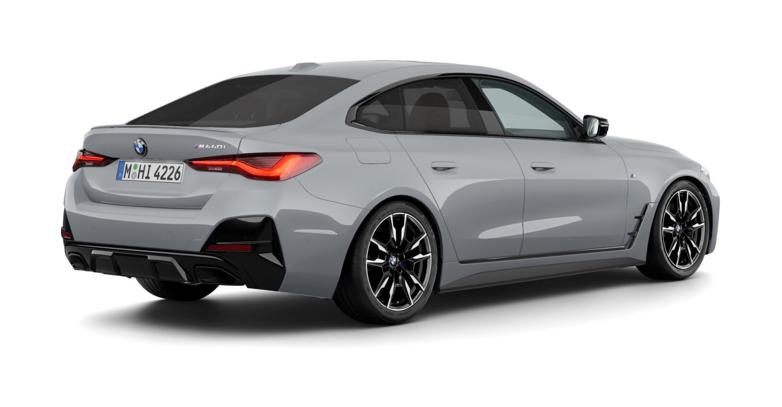 BMW BMW 4er in Grau von hinten