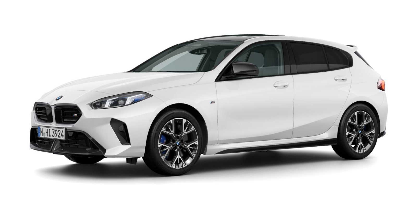 BMW M135 xDrive in Weiß von vorne